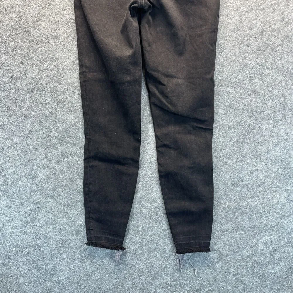 Spanx Women's Jegging Jeans Size S Black Mid Rise Stretch‎ Distressed
